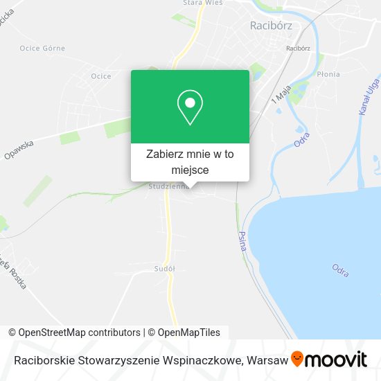 Mapa Raciborskie Stowarzyszenie Wspinaczkowe