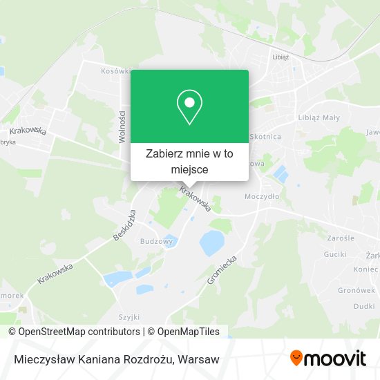 Mapa Mieczysław Kaniana Rozdrożu