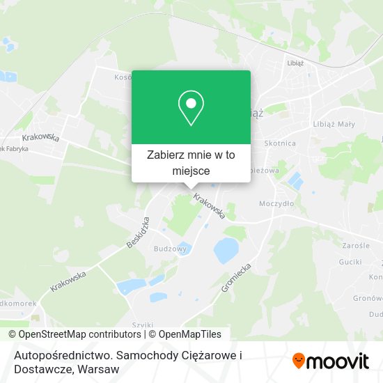 Mapa Autopośrednictwo. Samochody Ciężarowe i Dostawcze