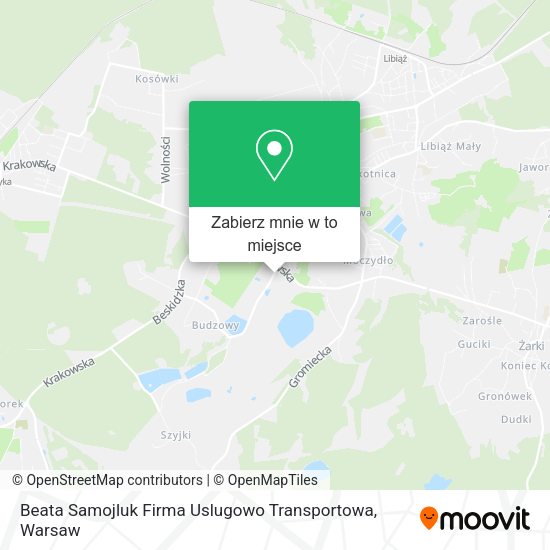 Mapa Beata Samojluk Firma Uslugowo Transportowa