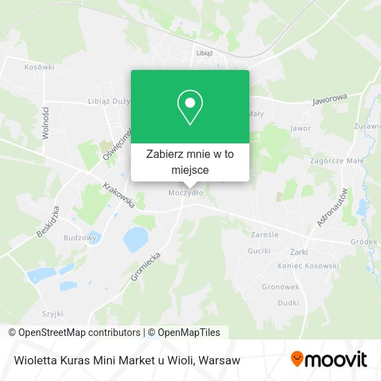 Mapa Wioletta Kuras Mini Market u Wioli