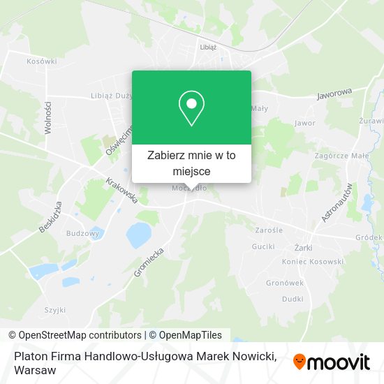 Mapa Platon Firma Handlowo-Usługowa Marek Nowicki