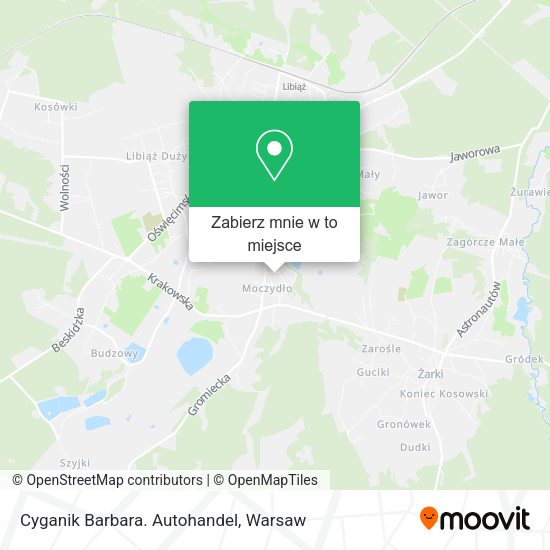 Mapa Cyganik Barbara. Autohandel