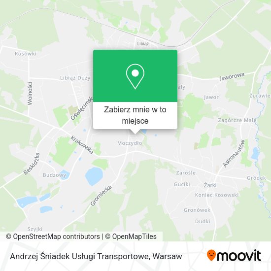 Mapa Andrzej Śniadek Usługi Transportowe