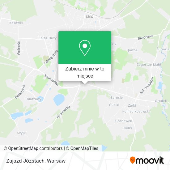 Mapa Zajazd Józstach