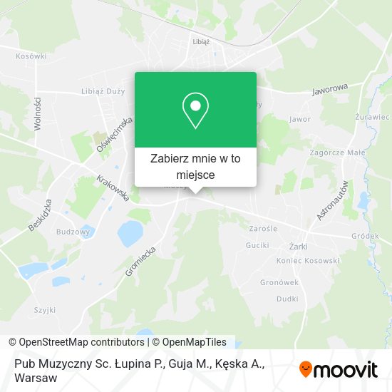 Mapa Pub Muzyczny Sc. Łupina P., Guja M., Kęska A.