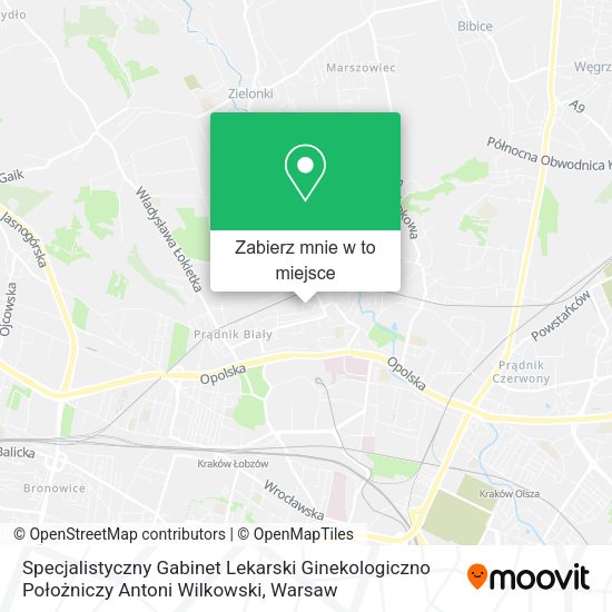 Mapa Specjalistyczny Gabinet Lekarski Ginekologiczno Położniczy Antoni Wilkowski