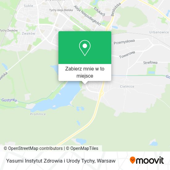 Mapa Yasumi Instytut Zdrowia i Urody Tychy