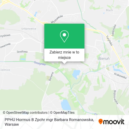 Mapa PPHU Hormus B Zpchr mgr Barbara Romanowska