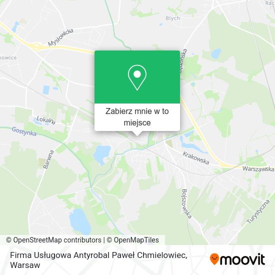 Mapa Firma Usługowa Antyrobal Paweł Chmielowiec