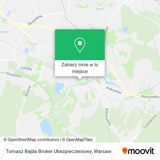 Mapa Tomasz Bajda Broker Ubezpieczeniowy