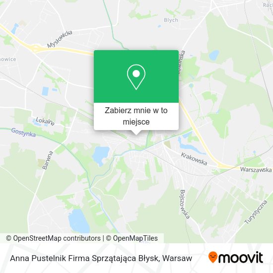 Mapa Anna Pustelnik Firma Sprzątająca Błysk