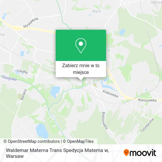 Mapa Waldemar Materna Trans Spedycja Materna w