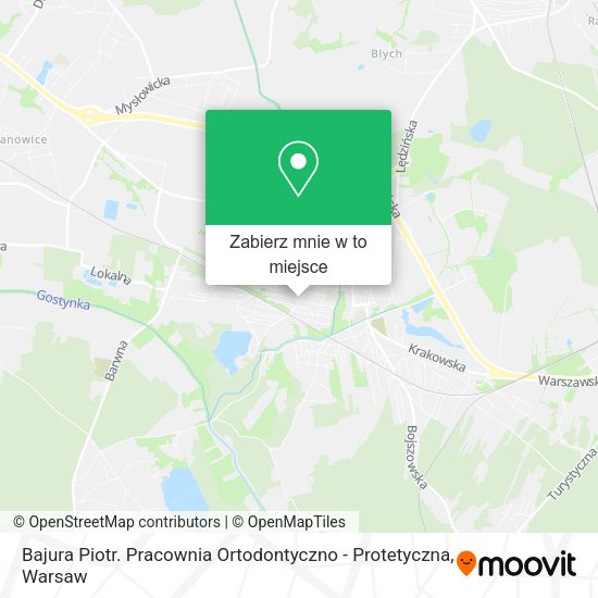 Mapa Bajura Piotr. Pracownia Ortodontyczno - Protetyczna