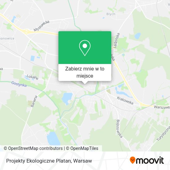 Mapa Projekty Ekologiczne Platan