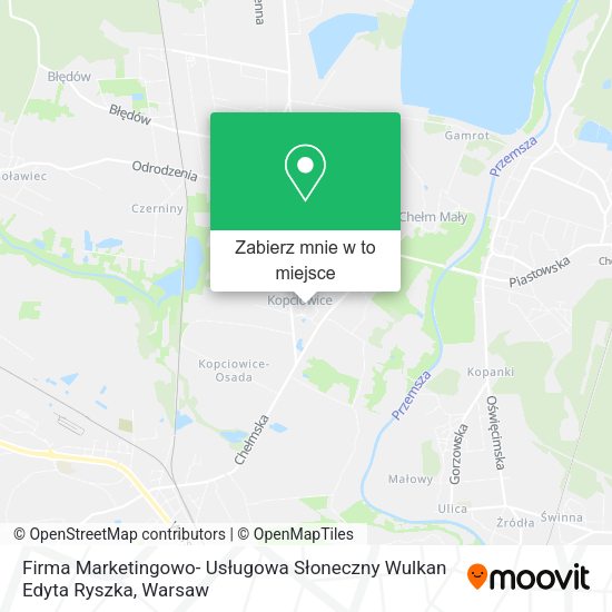 Mapa Firma Marketingowo- Usługowa Słoneczny Wulkan Edyta Ryszka