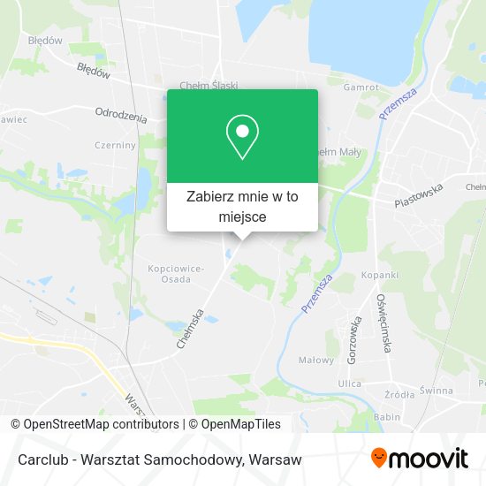 Mapa Carclub - Warsztat Samochodowy