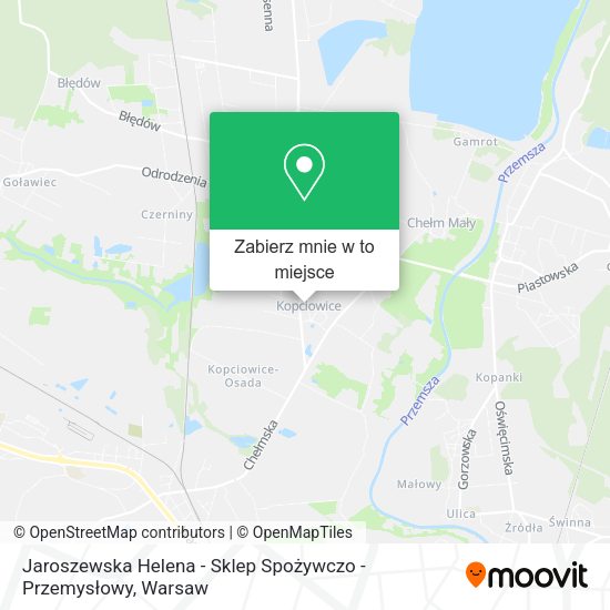 Mapa Jaroszewska Helena - Sklep Spożywczo - Przemysłowy