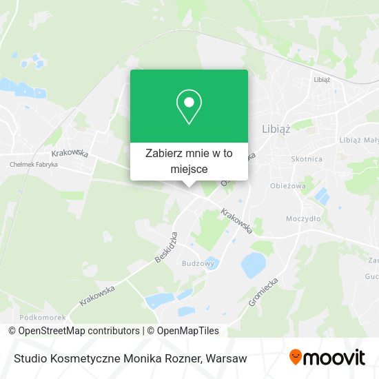 Mapa Studio Kosmetyczne Monika Rozner