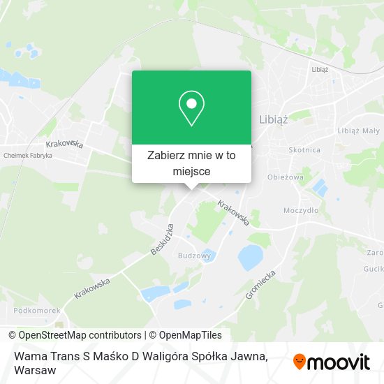 Mapa Wama Trans S Maśko D Waligóra Spółka Jawna