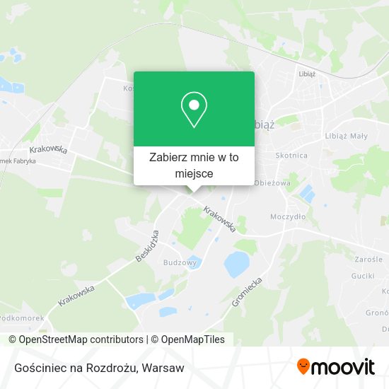 Mapa Gościniec na Rozdrożu