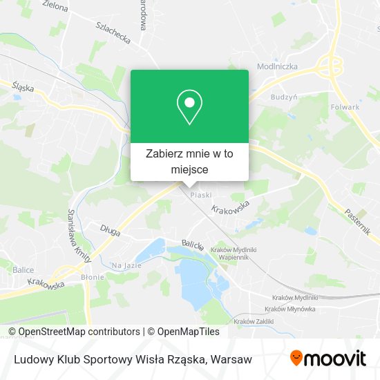 Mapa Ludowy Klub Sportowy Wisła Rząska