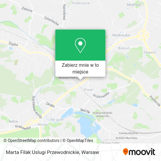 Mapa Marta Filak Uslugi Przewodnickie