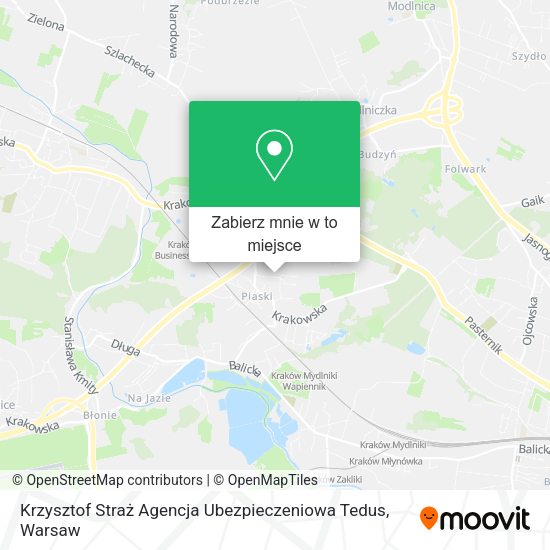 Mapa Krzysztof Straż Agencja Ubezpieczeniowa Tedus