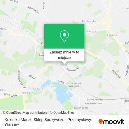 Mapa Kukielka Marek. Sklep Spozywczo - Przemyslowy