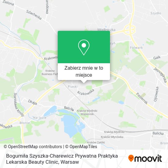 Mapa Bogumiła Szyszka-Charewicz Prywatna Praktyka Lekarska Beauty Clinic