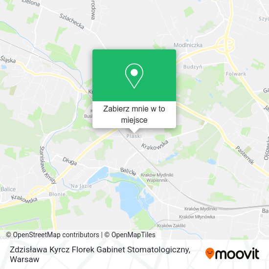 Mapa Zdzisława Kyrcz Florek Gabinet Stomatologiczny