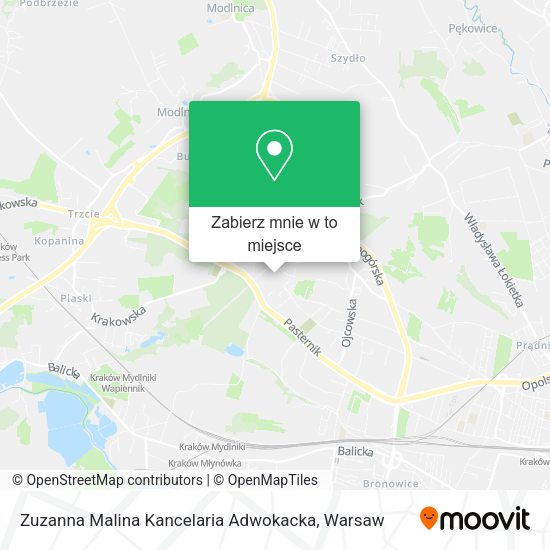 Mapa Zuzanna Malina Kancelaria Adwokacka