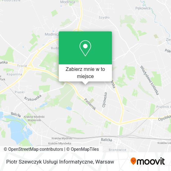 Mapa Piotr Szewczyk Usługi Informatyczne