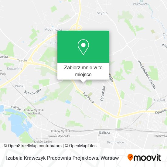 Mapa Izabela Krawczyk Pracownia Projektowa