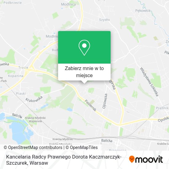 Mapa Kancelaria Radcy Prawnego Dorota Kaczmarczyk-Szczurek