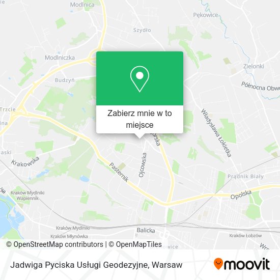 Mapa Jadwiga Pyciska Usługi Geodezyjne