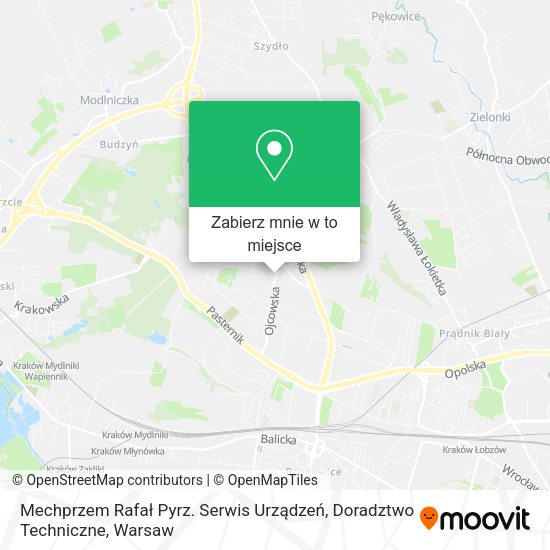 Mapa Mechprzem Rafał Pyrz. Serwis Urządzeń, Doradztwo Techniczne