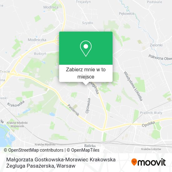 Mapa Małgorzata Gostkowska-Morawiec Krakowska Żegluga Pasażerska