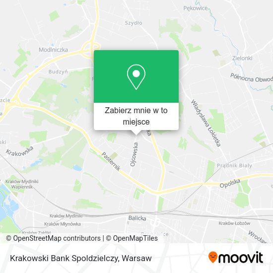 Mapa Krakowski Bank Spoldzielczy