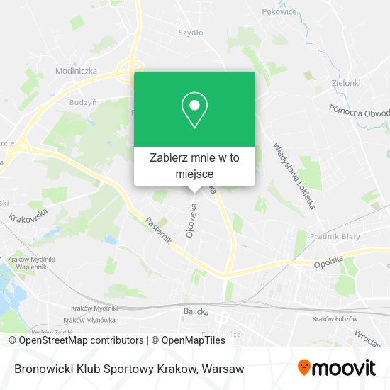 Mapa Bronowicki Klub Sportowy Krakow