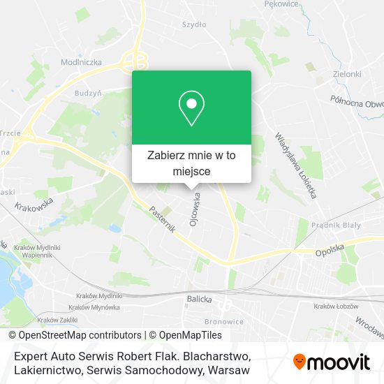 Mapa Expert Auto Serwis Robert Flak. Blacharstwo, Lakiernictwo, Serwis Samochodowy