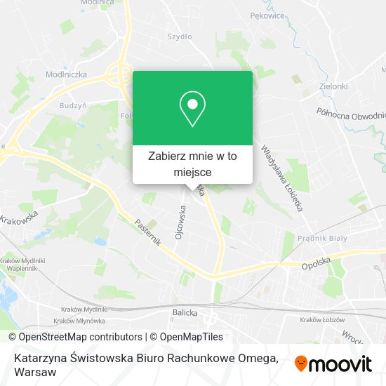 Mapa Katarzyna Świstowska Biuro Rachunkowe Omega