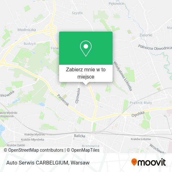 Mapa Auto Serwis CARBELGIUM