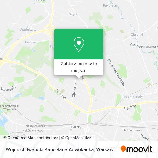 Mapa Wojciech Iwański Kancelaria Adwokacka