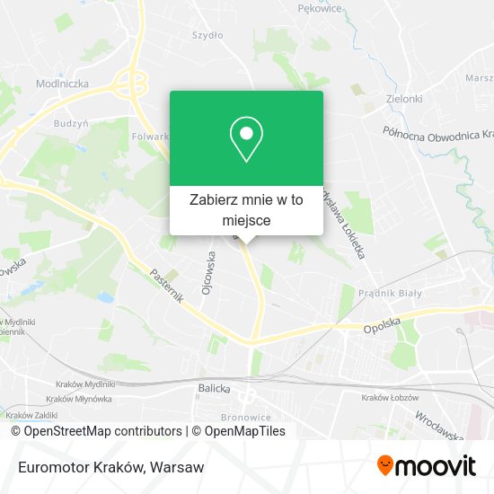 Mapa Euromotor Kraków