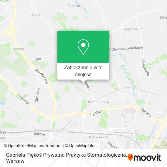 Mapa Gabriela Piękoś Prywatna Praktyka Stomatologiczna