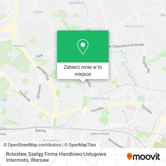 Mapa Bolesław Szeląg Firma Handlowo-Usługowa Intermoto