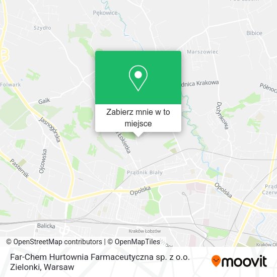 Mapa Far-Chem Hurtownia Farmaceutyczna sp. z o.o. Zielonki