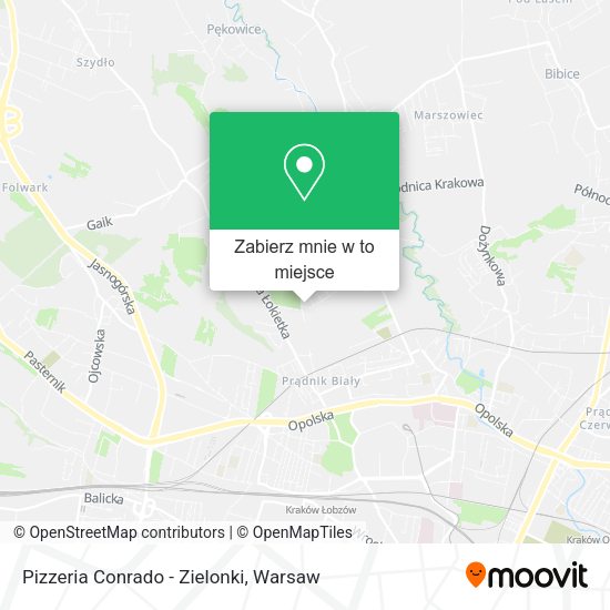 Mapa Pizzeria Conrado - Zielonki