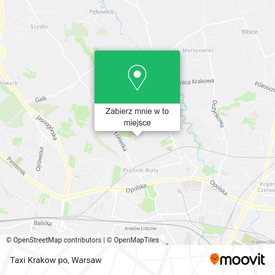 Mapa Taxi Krakow po